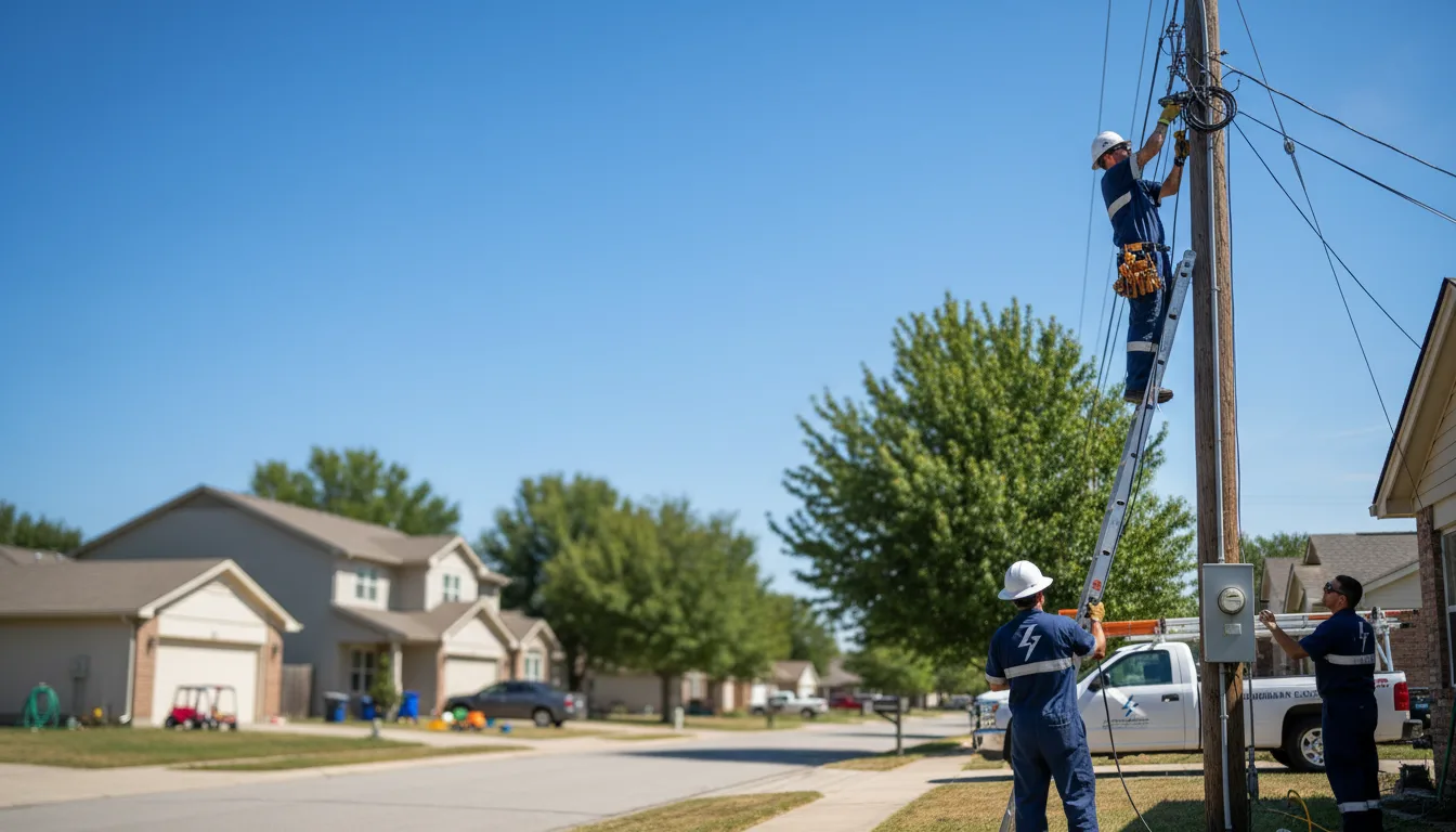 Residential electrician providing installation services in Glandorf, OH